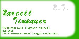 marcell timpauer business card